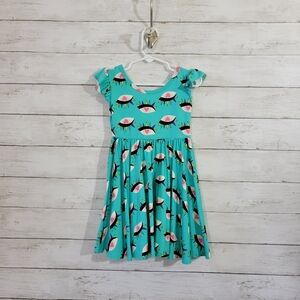 Dot Dot Smile Baby Girl Heart Eyes Colorful Twirl Dress Feels like‎ Bamboo Sz 2T